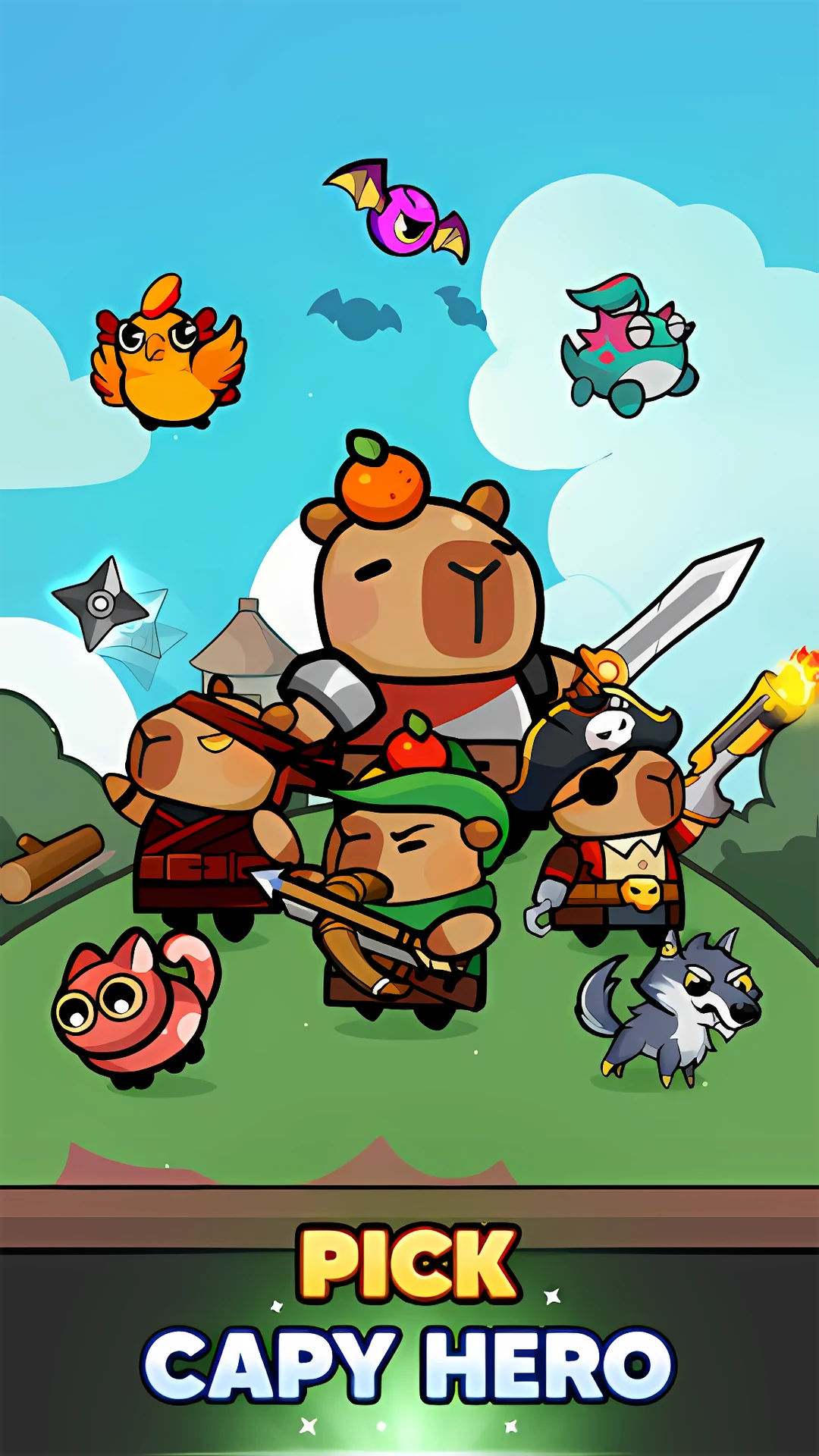 Capybara Survivor Idle RPG screenshot